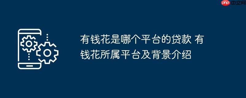 有钱花是哪个平台的贷款 有钱花所属平台及背景介绍