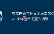 夸克网页字体显示异常怎么解决 字体显示问题的调整