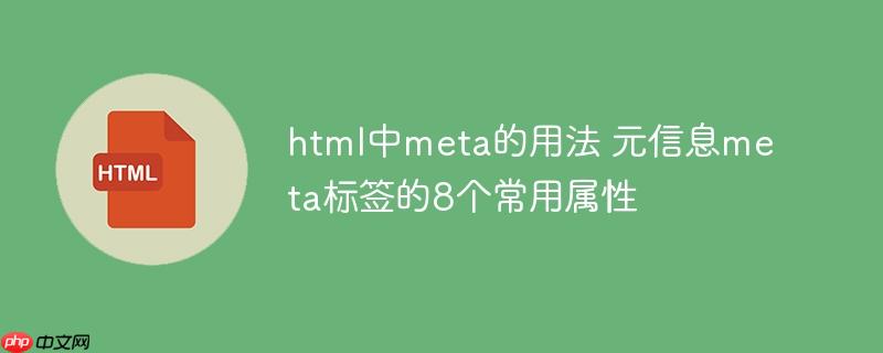 html中meta的用法 元信息meta标签的8个常用属性
