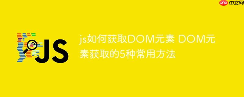 js如何获取DOM元素 DOM元素获取的5种常用方法