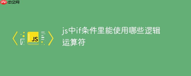 js中if条件里能使用哪些逻辑运算符-小浪学习网