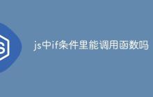 js中if条件里能调用函数吗