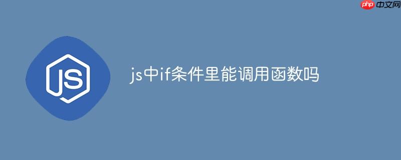 js中if条件里能调用函数吗