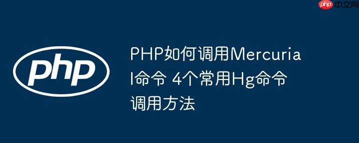 PHP如何调用Mercurial命令 4个常用Hg命令调用方法-小浪学习网