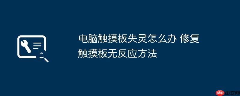 电脑触摸板失灵怎么办 修复触摸板无反应方法