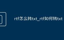 rtf怎么转txt_rtf如何转txt