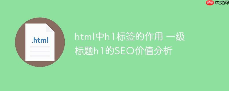 html中h1标签的作用 一级标题h1的SEO价值分析