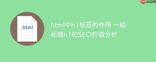 html中h1标签的作用 一级标题h1的SEO价值分析