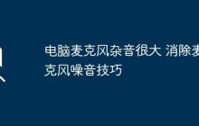 电脑麦克风杂音很大 消除麦克风噪音技巧