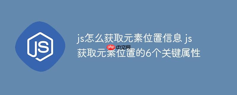 js怎么获取元素位置信息 js获取元素位置的6个关键属性