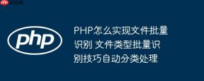 PHP怎么实现文件批量识别 文件类型批量识别技巧自动分类处理
