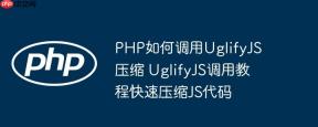 PHP如何调用UglifyJS压缩 UglifyJS调用教程快速压缩JS代码