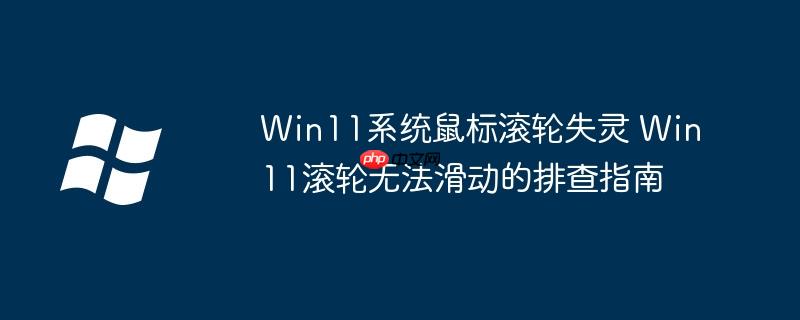win11鼠标滚轮调节音量怎么关闭 win11鼠标滚轮上下不动