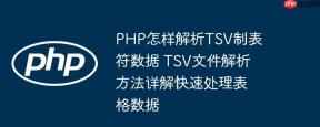 PHP怎样解析TSV制表符数据 TSV文件解析方法详解快速处理表格数据