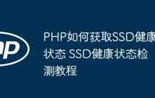 PHP如何获取SSD健康状态 SSD健康状态检测教程