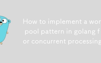How to implement a worker pool pattern in golang for concurrent processing?