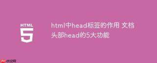 html中head标签的作用 文档头部head的5大功能