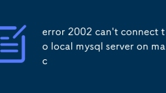 ?? 2002? Mac? ?? MySQL ??? ??? ? ????.