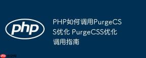 PHP如何调用PurgeCSS优化 PurgeCSS优化调用指南