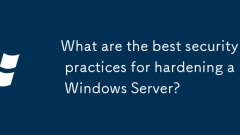 Apakah amalan keselamatan terbaik untuk mengeraskan pelayan Windows?