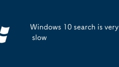 Carian Windows 10 sangat perlahan