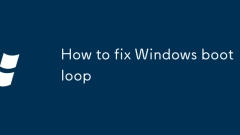 So reparieren Sie die Windows -Boot -Schleife