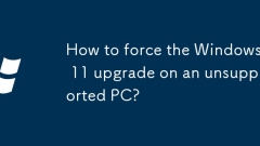 Wie erzwinge ich das Windows 11 -Upgrade auf einem nicht unterstützten PC?