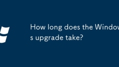 Wie lange dauert das Windows -Upgrade?