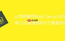 js怎样操作Web Serial API 串口设备通信的5个基础步骤