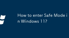 How to enter Safe Mode in Windows 11?