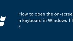 Bagaimana untuk membuka papan kekunci di skrin di Windows 11?