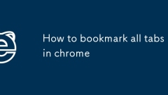 Cara menanda buku semua tab di Chrome