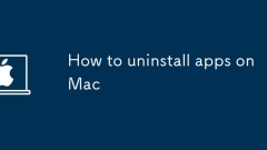 How to uninstall apps on Mac
