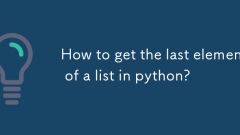 Wie bekomme ich das letzte Element einer Liste in Python?