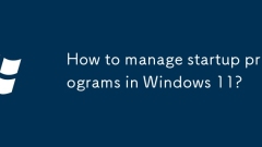 Bagaimana Mengurus Program Permulaan di Windows 11?