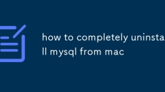 Comment désinstaller complètement MySQL de Mac