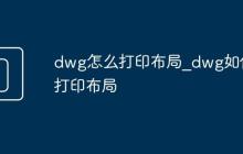 dwg怎么打印布局_dwg如何打印布局
