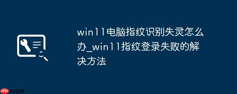 win11电脑指纹识别失灵怎么办_win11指纹登录失败的解决方法