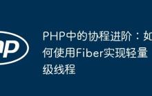 PHP中的協(xié)程進(jìn)階：如何使用Fiber實(shí)現(xiàn)輕量級線程