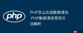 PHP怎么实现数据清洗 PHP数据清洗常用方法解析