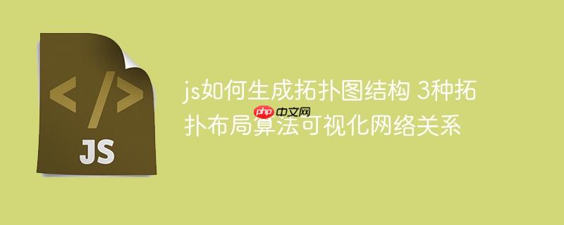 js如何生成拓扑图结构 3种拓扑布局算法可视化网络关系