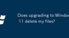 Does upgrading to Windows 11 delete my files?