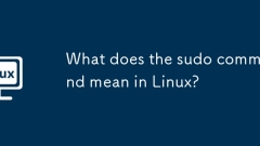 What does the sudo command mean in Linux?