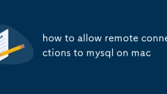 how to allow remote connections to mysql on mac