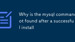 Pourquoi la commande MySQL n'est-elle pas trouvée après une installation réussie