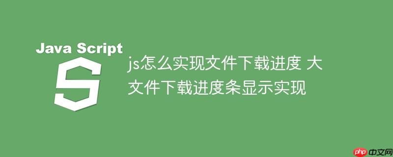 js怎么实现文件下载进度 大文件下载进度条显示实现