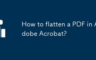 Bagaimana untuk meratakan PDF di Adobe Acrobat?