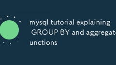 Tutoriel MySQL expliquant les fonctions de groupe et agrégées