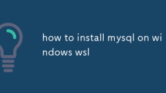 Comment installer MySQL sur Windows WSL