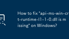 Windows?? 'API-MS-WIN-CRT-RUNTIME-L1-0.DLL? ?? ??????